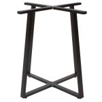 Bazë tavoline Lavish, metal e zezë 70x70x73cm - Image 2