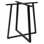 Bazë tavoline Lavish, metal e zezë 70x70x73cm