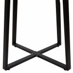 Bazë tavoline Lavish, metal e zezë 70x70x73cm - Image 4