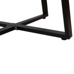 Bazë tavoline Lavish, metal e zezë 70x70x73cm - Image 5