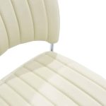 Karrige zyre për vizitorë Amelia, PVC fildish - Image 5