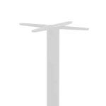 Bazë e tavolinës Closet, metal i bardhë-e zezë, D40x108cm - Image 2