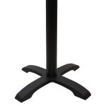 Baza e tavolinës Ntona  metal e zezë 62x62x108cm - Image 3