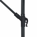 Ombrellë profesionale Jiopel me bazë, prej alumini, stof me ngjyrë bezhë-gri, D3m - Image 2