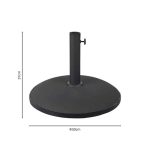 Bazë ombrelle Elfie, cement ngjyrë gri 25kg D50cm - Image 2