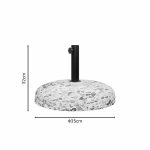 Bazë ombrelle Nimbus, cemento me gur kalldrem, 15kg D35cm - Image 2
