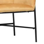 Karrige Julia, kadife e verdhë 61x57x74cm - Image 6