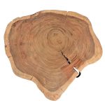 Tavolina e kafesë Davis druri i akacies së ngurtë 6.5-7cm arrë arrë 85x85x45cm - Image 3