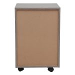 Komodinë me rrota Alok, arrë e zezë, 40x40x60cm - Image 3