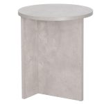 Tabela e tavolinës së fundit Camila  çimento e zezë D40x48cm