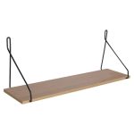 Raft muri Tars sonoma-e zezë 72x20x27cm