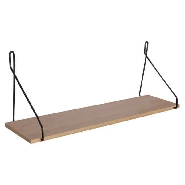 Raft muri Tars sonoma-e zezë 72x20x27cm