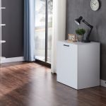 Tavolinë pune polimorfike Tivizual, melaminë e palosshme në nuancë të bardhë 140x60x72cm - Image 3