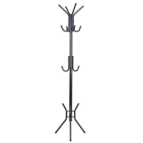 Coat Stand Piero metalike e zezë D44x181cm