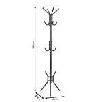 Coat Stand Piero metalike të bardhë D44x181cm - Image 4