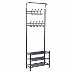 Njësia hyrëse Federica  metal black 65x28x187cm