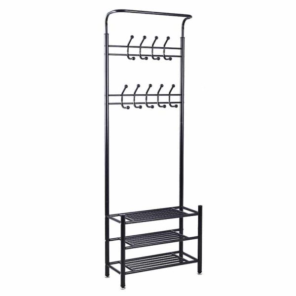 Njësia hyrëse Federica  metal black 65x28x187cm