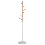 Coat Stand Luca  metal bardhë-natyrore D37x170cm