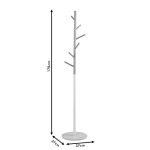 Coat Stand Luca  metal black-natural D37x170cm - Image 4