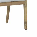 Karrige Bolen, stof me ngjyrë bezhë, prej drurit të fortë të akacisë, 59x63.2x89.9cm - Image 6