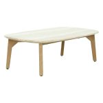 Komplet Peregine 4 pc dhome ndenje pëlhurë e fortë eukalipt prej druri në ngjyrë bezhë - Image 5