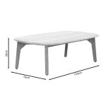 Komplet Peregine 4 pc dhome ndenje pëlhurë e fortë eukalipt prej druri në ngjyrë bezhë - Image 7