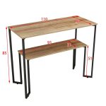 Konsolë Homer, natyrale-e zezë 110x48x85cm - Image 6