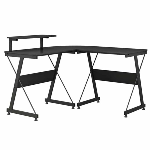 Tavolinë gaming Arien, ngjyrë e zezë 120x120x88cm