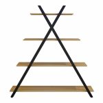 Bookcase Tree  black-natural 120x33x135cm - Image 3