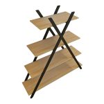 Bookcase Tree  black-natural 120x33x135cm - Image 4