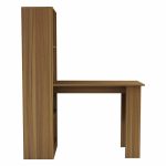 Tavolinë zyre me raft Acumen, ngjyrë melaminë arre 120x50x150cm - Image 2