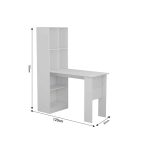 Tavolinë zyre me raft Acumen, ngjyrë melaminë arre 120x50x150cm - Image 5