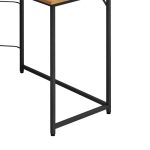 Tavolinë zyre Impetus, kënd i djathtë, melamine ngjyrë arre-e zezë 150x120x75 - Image 6