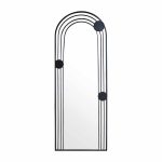 Pasqyrë Derway, ngjyrë e zezë, 65x2x180cm