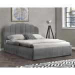 Dyfishtë krevat Tatiana  pëlhurë antracite me magazinë 160x200cm - Image 4