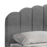 Dyfishtë krevat Tatiana  pëlhurë antracite me magazinë 160x200cm - Image 5