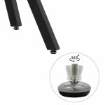 Tavolina e ngrënies Annie  MDF me ngjyrë të zezë sonoma D100x75cm - Image 5