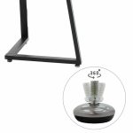 Tabela Garren  MDF në ngjyrë të errët çimento-të zezë 150x90x75cm - Image 5