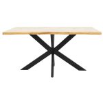 Tabela Gilman MDF në sonoma-ngjyra e zezë 150x90x75cm - Image 2