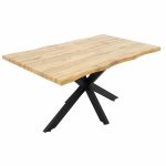 Tabela Gilman MDF në sonoma-ngjyra e zezë 150x90x75cm - Image 3