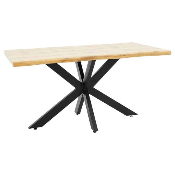 Tabela Gilman MDF në sonoma-ngjyra e zezë 150x90x75cm