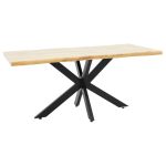 Tabela Gilman MDF me ngjyrë sonoma-të zezë 180x90x75cm.