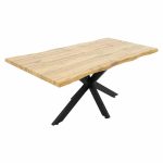 Tabela Gilman MDF me ngjyrë sonoma-të zezë 180x90x75cm. - Image 3