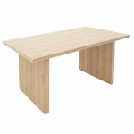 Tabela Sunniva MDF në ngjyrë sonoma 160x90x75cm - Image 3