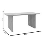 Tabela Sunniva MDF në ngjyrë sonoma 160x90x75cm - Image 6