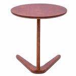 Dhoma e ndenjes së tavolinës anësore Larkin  kafe e errët 50x50cm - Image 2