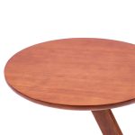 Dhoma e ndenjes së tavolinës anësore Larkin  kafe e errët 50x50cm - Image 3