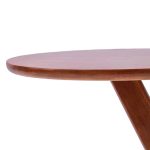 Dhoma e ndenjes së tavolinës anësore Larkin  kafe e errët 50x50cm - Image 4