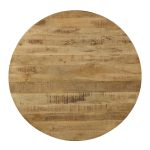 Tavolina mbretërore  druri i fortë 4 cm këmbë arrë e zezë D150x77cm - Image 3