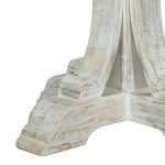 Premtim  tryezë druri të ngurta mango bardhë antike D150x77cm - Image 3